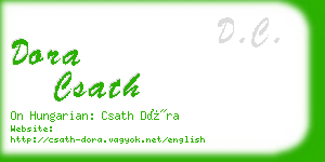 dora csath business card